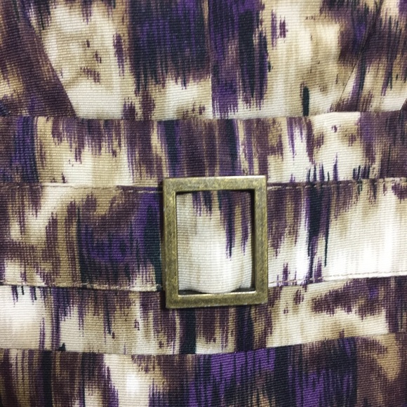 $8 SALE Alex Marie Autumn Sunset Ikat Sheath Dress SZ 14 - Picture 7 of 15